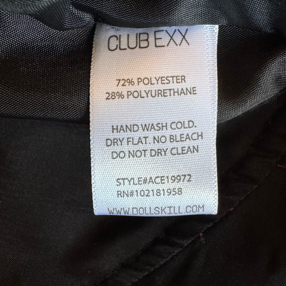 NWOT Club Exx by Dolls Kill Mirrored Color Block Moto Jacket, Sz M& Skirt Sz S - Picture 16 of 16